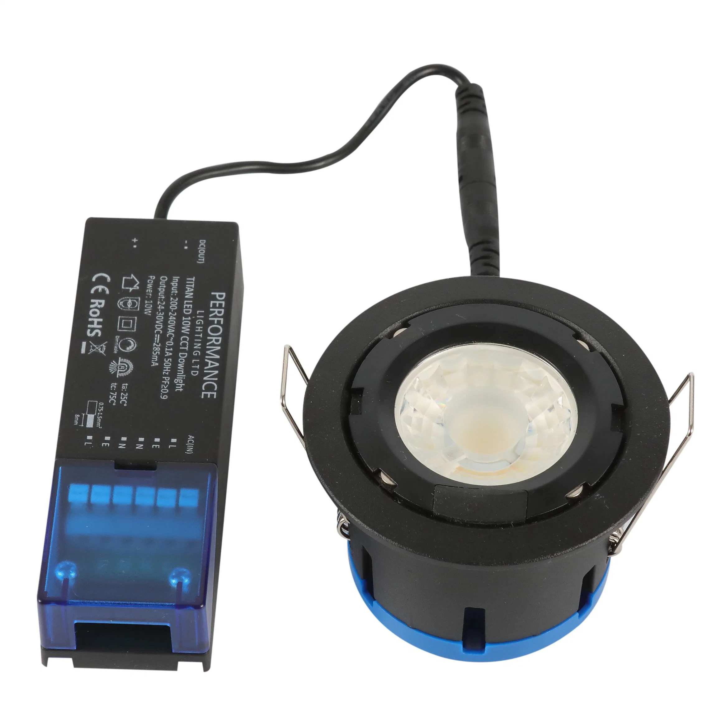 3CCT LED النار المقدرة على خفض الضوء COB 10W للمطبخ، غرفة الحمام، IP65