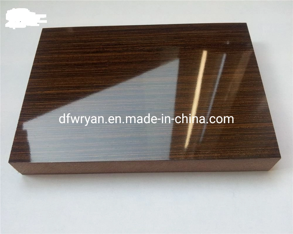 FSC High quality/High cost performance  High Glossy UV MDF Board for Kitchen Cabinet/MDF