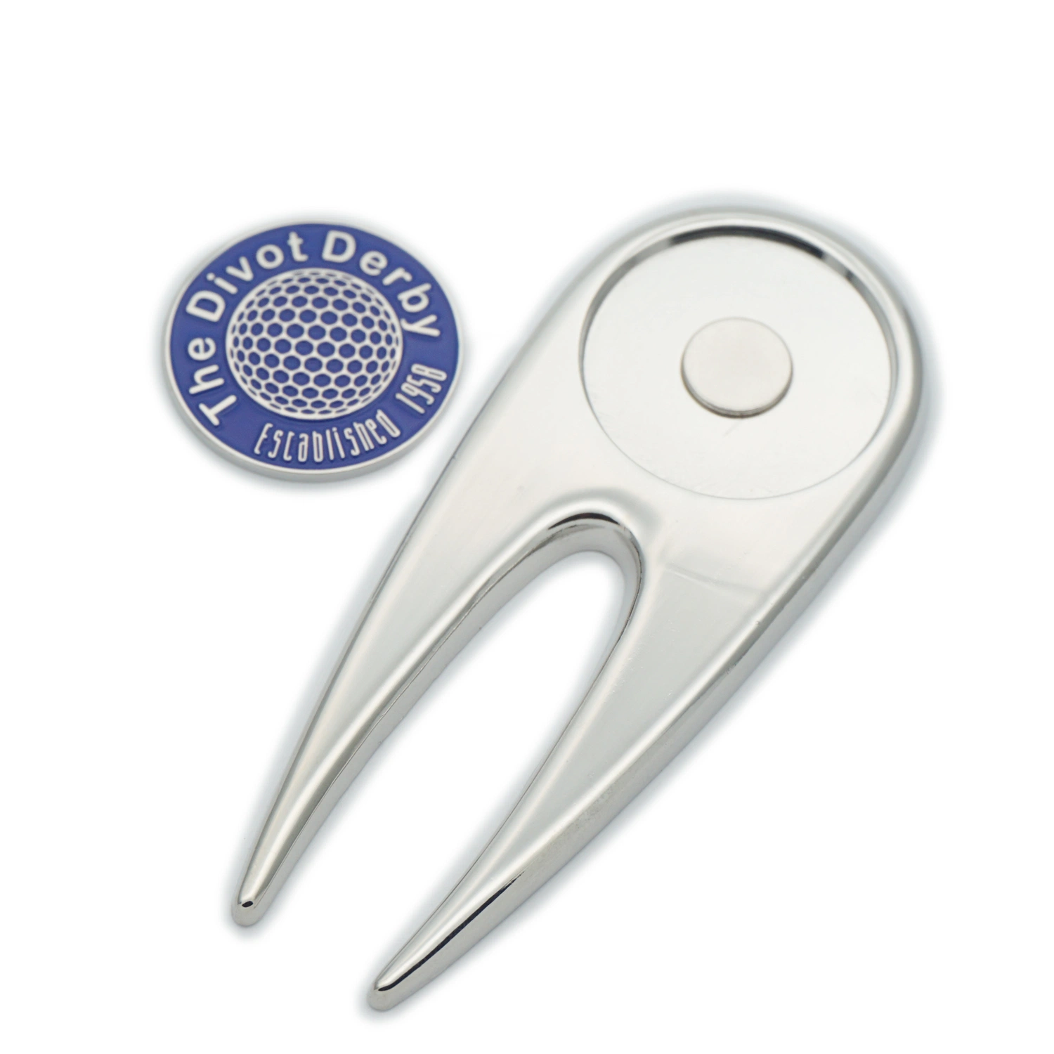 Bcsi Metais magnéticos personalizados a granel de fábrica Golf Divot Tool com o marcador de uma bola de golfe