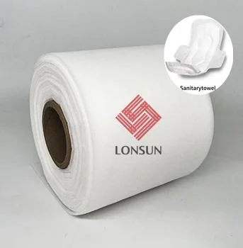 Super Soft Hot Air Through Cotton Nonwoven Fabric Raw Materials for Sanitary Pads Baby Diaper Making
