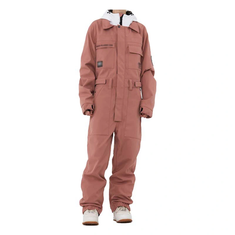 Wear-Resistant 100% de poliéster de vestuário de esqui de neve Jumpsuit personalizada