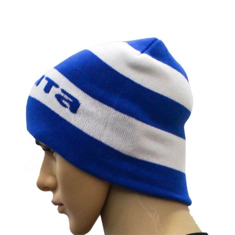 Baja MOQ Cool Beanie Gorro de punto con el logotipo personalizado