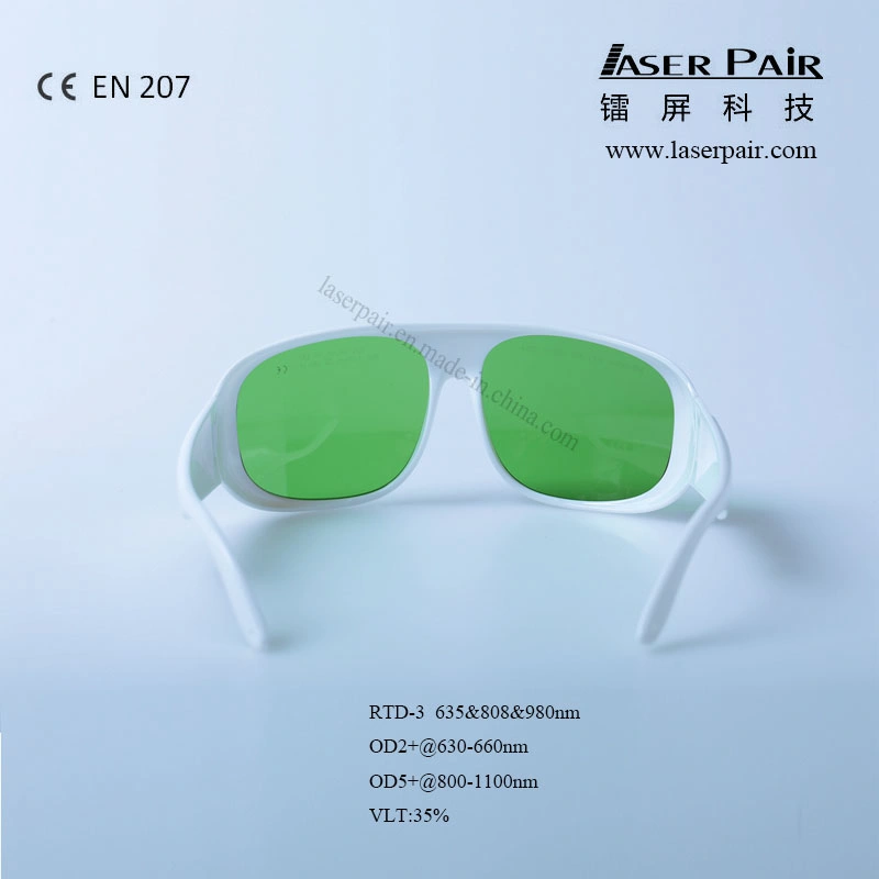 Laser Safety Glasses, 635&808&980 Nm, Laser Safety Eyewear Frame 52, Protect Wavelength: 630-660nm&800-1100nm Application: Red Lasers, 808&980nm Diodes