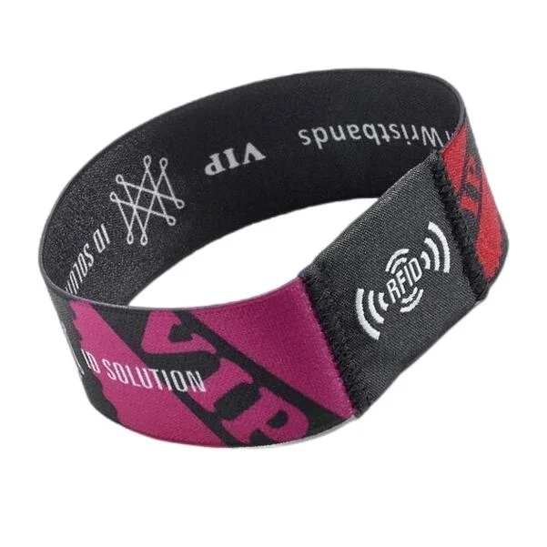 Custom Fashion Bracelet Band Eco-Friendly Elastic RFID NFC Wristband