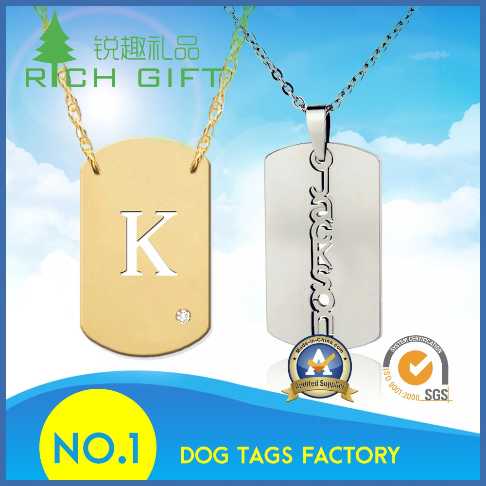 Metal Bone Stamp Silver Stainless Screen Printing Steel Dog Tag Custom Design for Pets