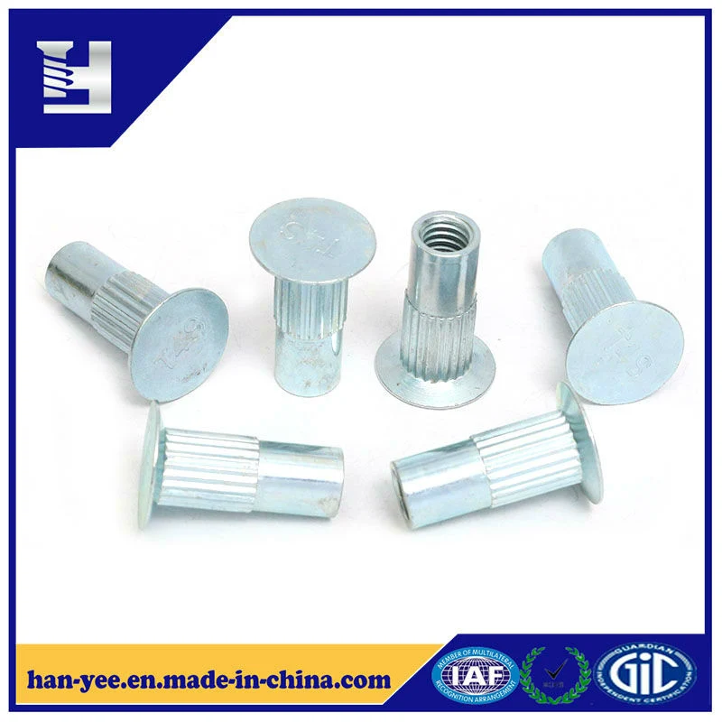 Manufacture Zinc Thin Flat Head Knurled Tent Nut