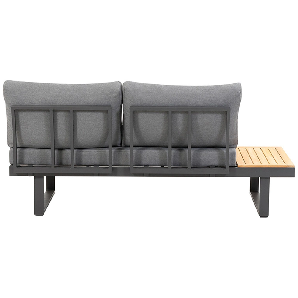 Combinación de muebles de madera para exteriores, juego de sofás en forma de L, gran oferta