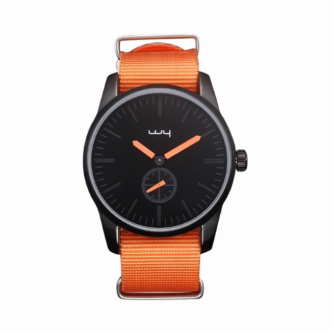 Waterproof Mens Luxury Nylon Minimalist Gift Quartz Wrist Watch Wy-136