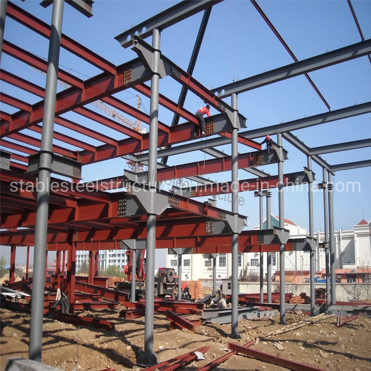 Prefabricated Steel Structure Construction Building Prefab Hangar Hall Metal Warehouse