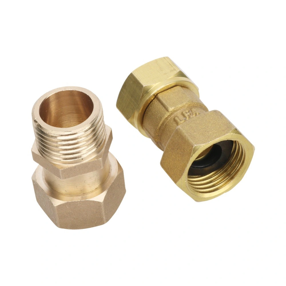 1/2" Male/Female Thread Brass Connector Garden Water Connector Faucet Coupling Adapter Pipe Plumbing Pneumatic Fitting