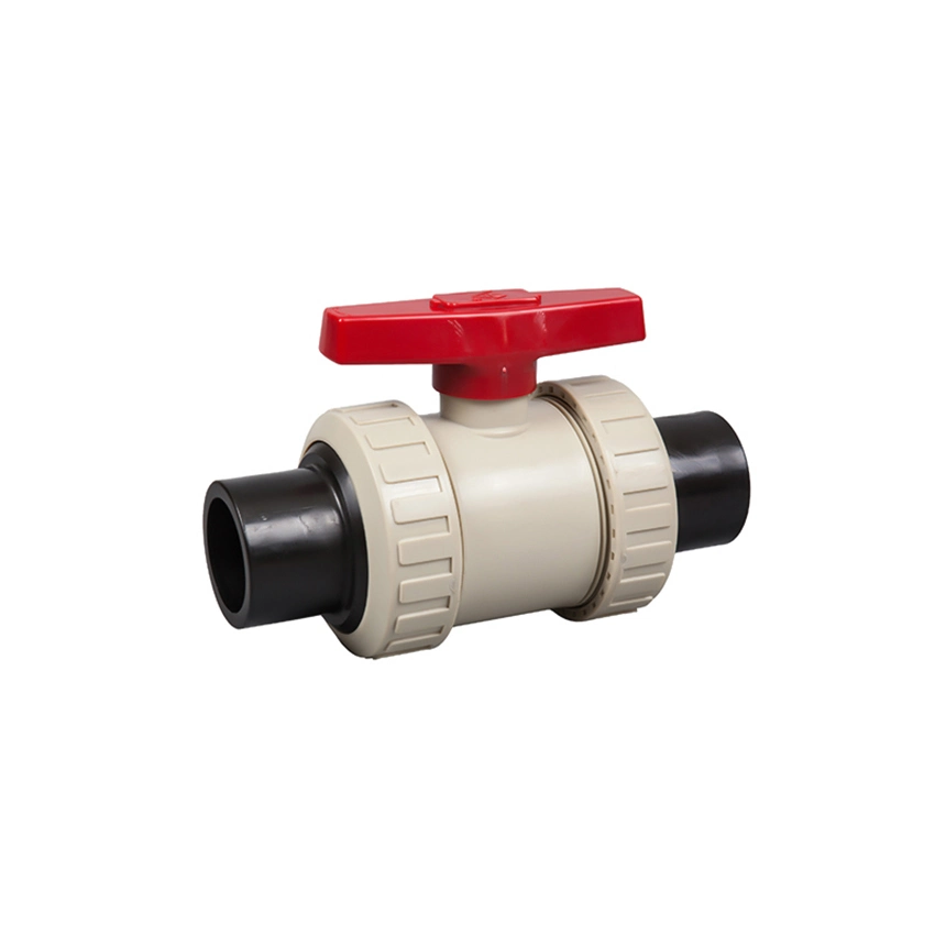 PVC CPVC UPVC PPR PVDF Pph Plastic Union Socket Industry Ball Valve