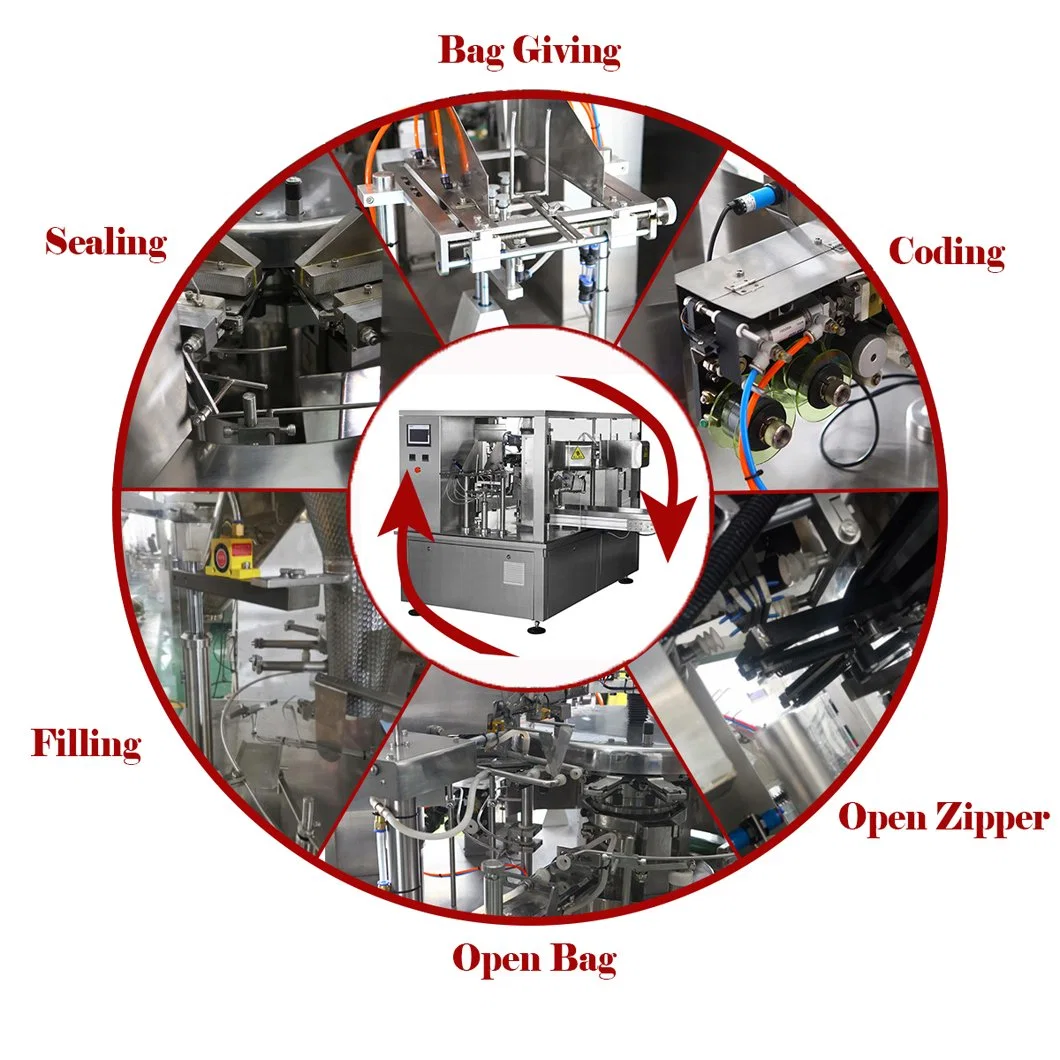 Automatische getrocknete Früchte getrocknete Apfel Verpackung Doypack Stand Up Zip Verpackungsmaschine Für Beutel