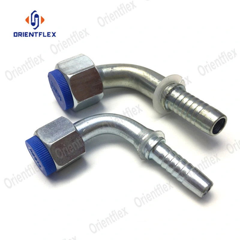 Flexible DIN Hydraulic Hose Pipe Connections Straight Steel Bell