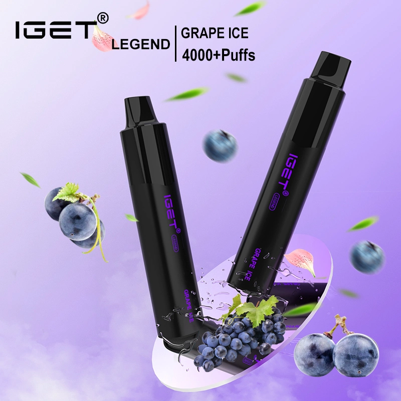 12mL capacidad de la leyenda de la Iget 4000 Puffs vape VAPE desechable con 1350mAh batería