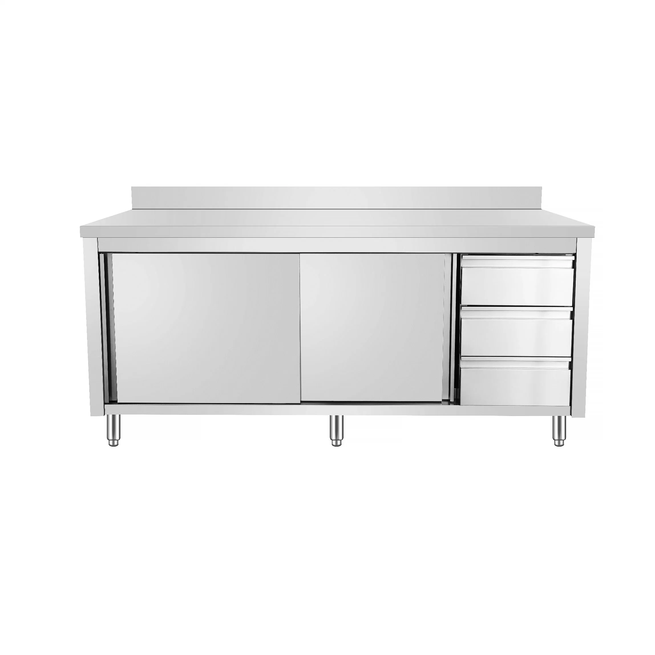 Commercial Kitchen Equipment Stainless Steel Cooking Prep Table Kitchen Preparation Table Workbench