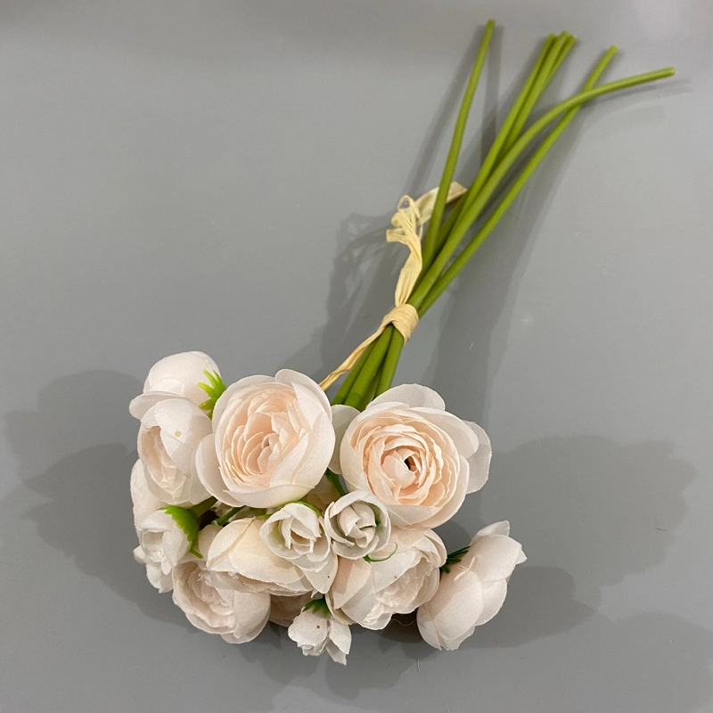 Verdadero toque de color blanco de seda artificial Peony Peony flores para Bodas Decoración Flores artificiales