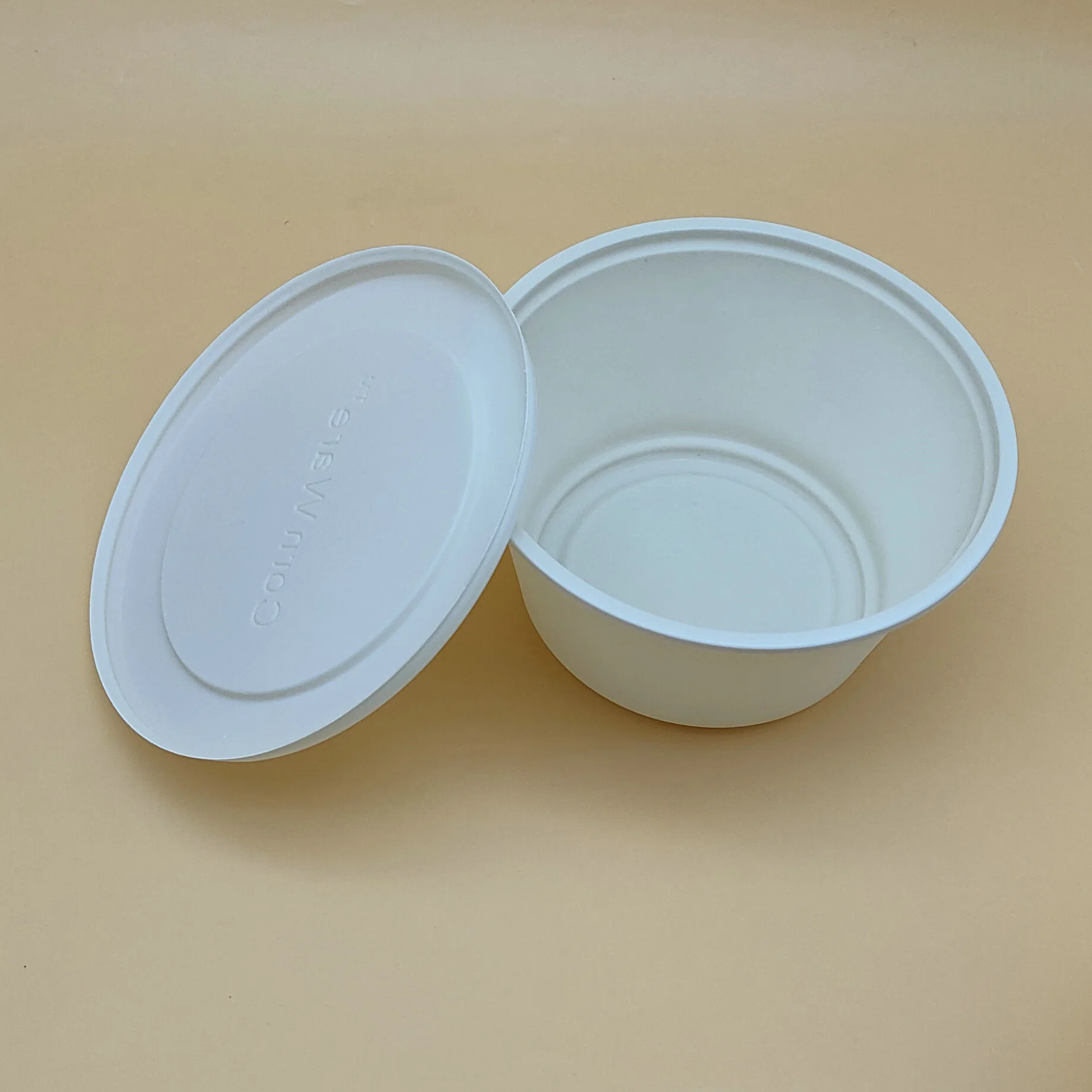 800ml Super Big Soup Bowls Corn Starch Deep Noodle Soup Bowls with Lids Eco-Friendly Bowls for Slae