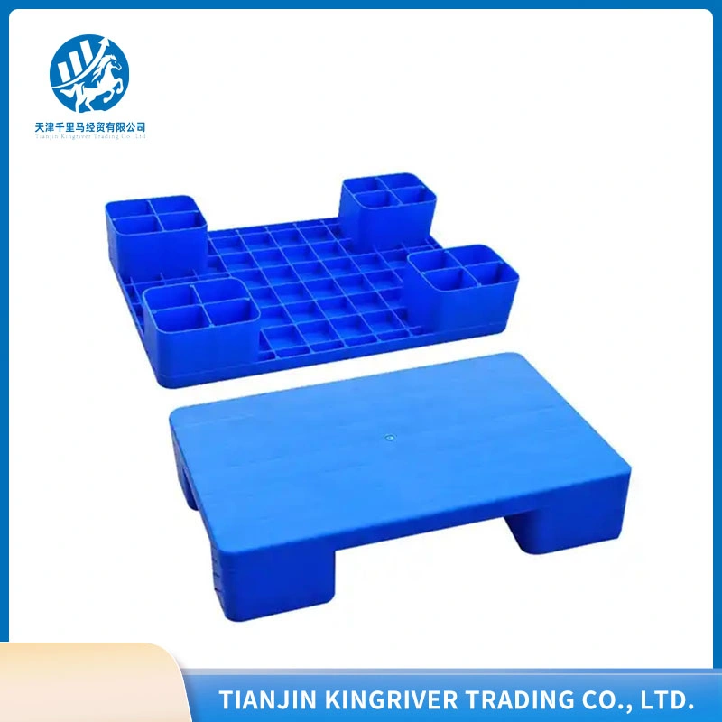 High quality/High cost performance HDPE Custom Heavy Duty Single Sided Plastic Pallets High Capacity Big Bag Plastic Pallet with 4 Tubes Prices