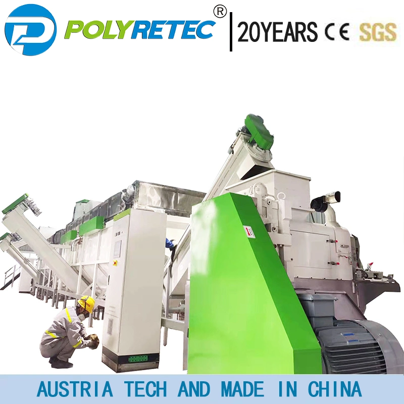 Waste PP/PE/LDPE Plastic Agricultural Greenhouse Film Crushing Washing Recycling System with CE Certificate