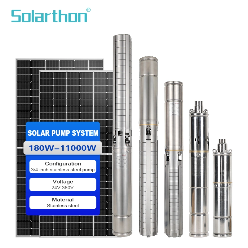 4inch DC48V Brushless Submersible Solar Water Pump MPPT Controller Solar Water Pump System