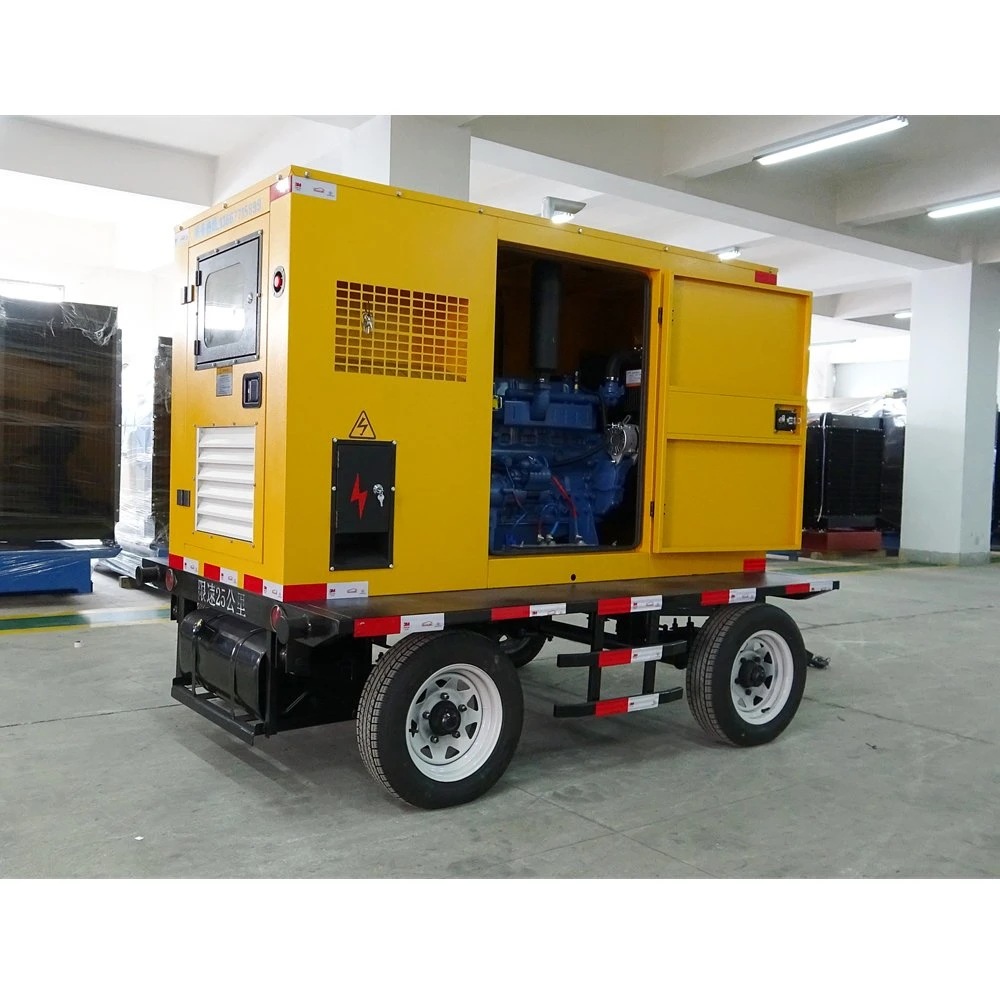 Best Price Power Generation 100kw 125kVA Yuchai Quiet Portable Generator Trailer Generator Set