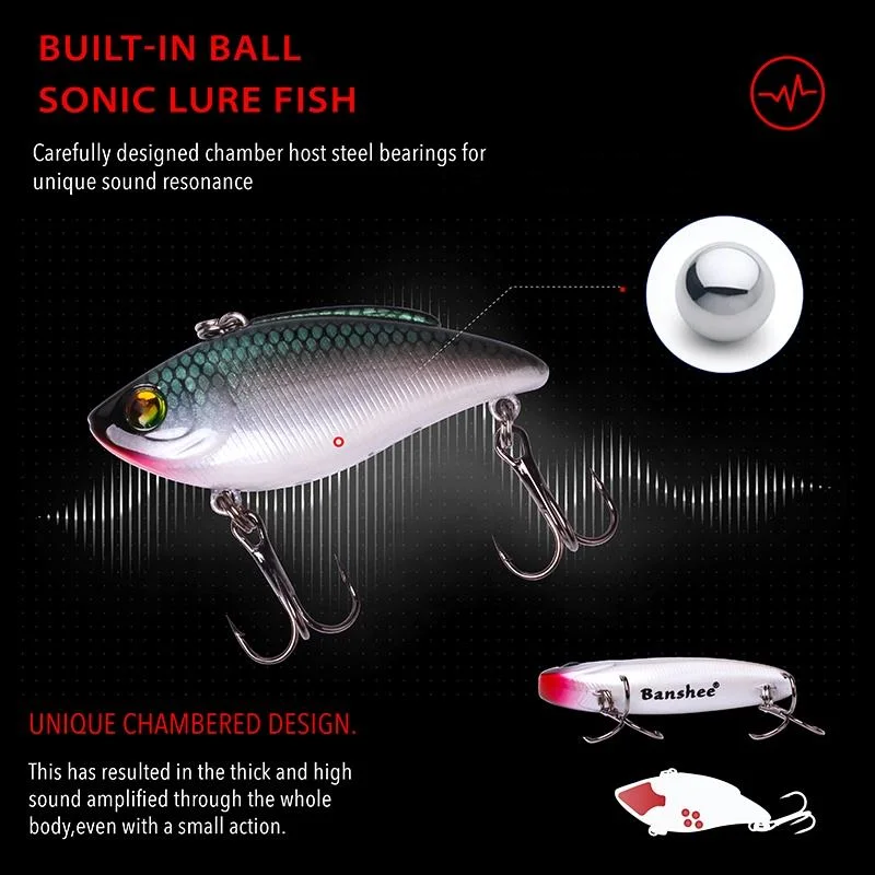 Classic Lipless Crankbait Vib Hard Plastic Fishing Lure Wholesale/Supplier Fishing Tackle Fishing Equipment