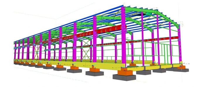 Cheap Factory Large Span Steel Structure Warehouse Witn 3D Drawing