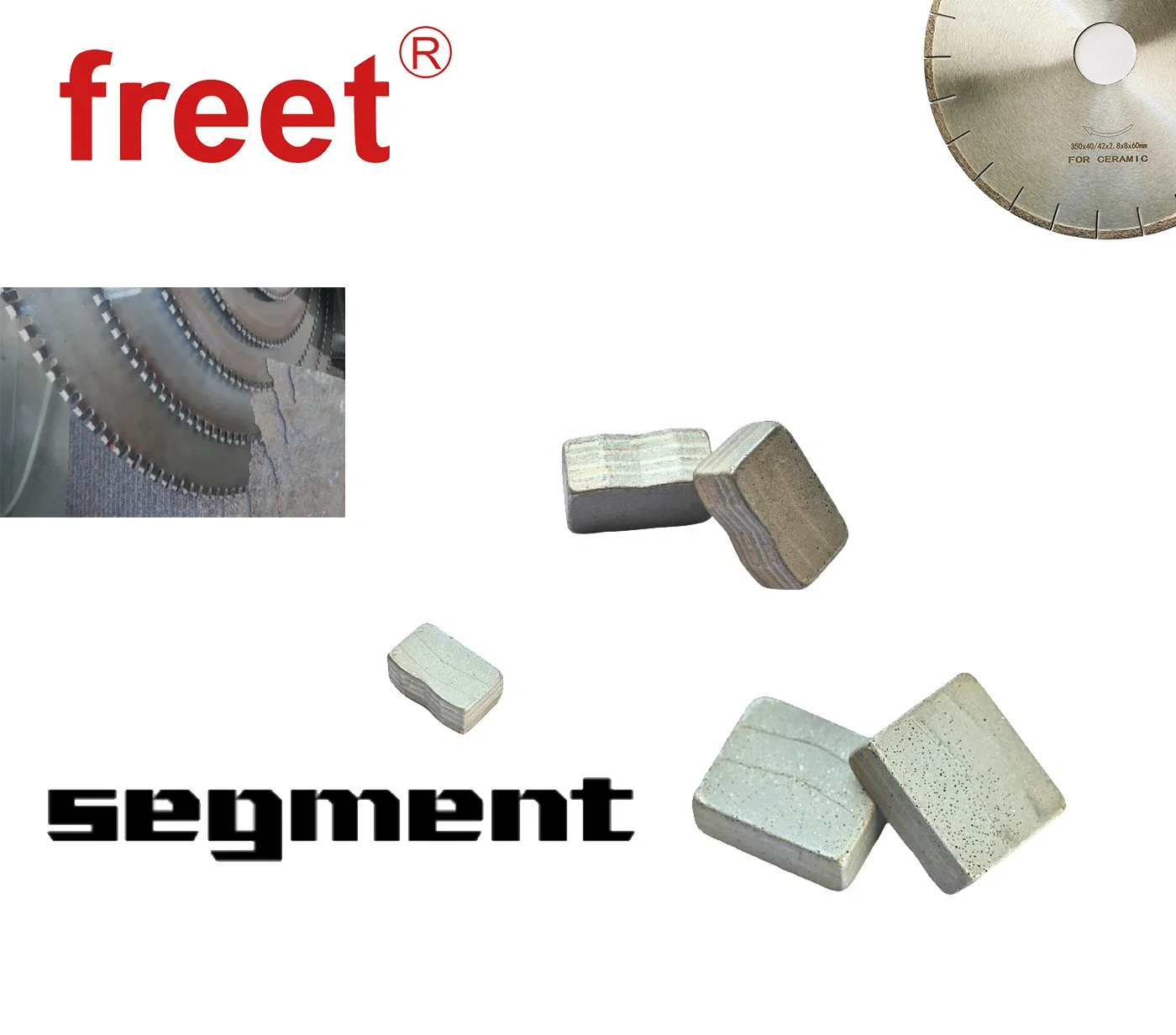 Diamond Segments for Cutting Soft Hard Granite Marble Sandstone Tiles