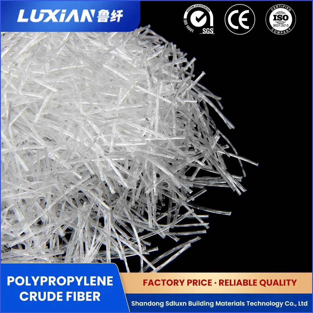 Sdluxn New Composite Fiber ODM Custom Polypropylene Construction Crude Fiber China Good Dispersion Polyester Soluble Crude Fiber Manufacturing