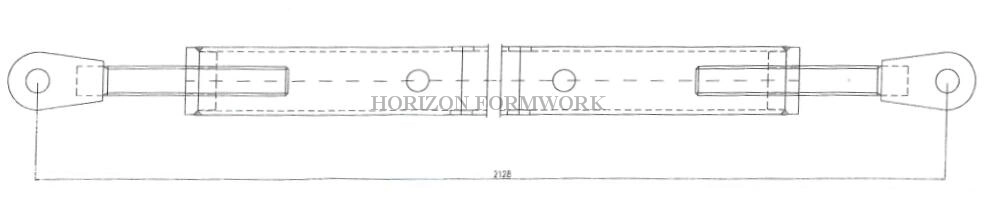 Adjustable Length Strut for Supporting Wall Formwork