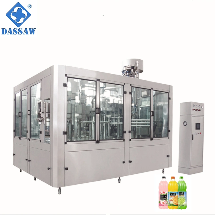 Automatic 5000bph Fruit Pulp Juice Pet Bottle Filling Machine