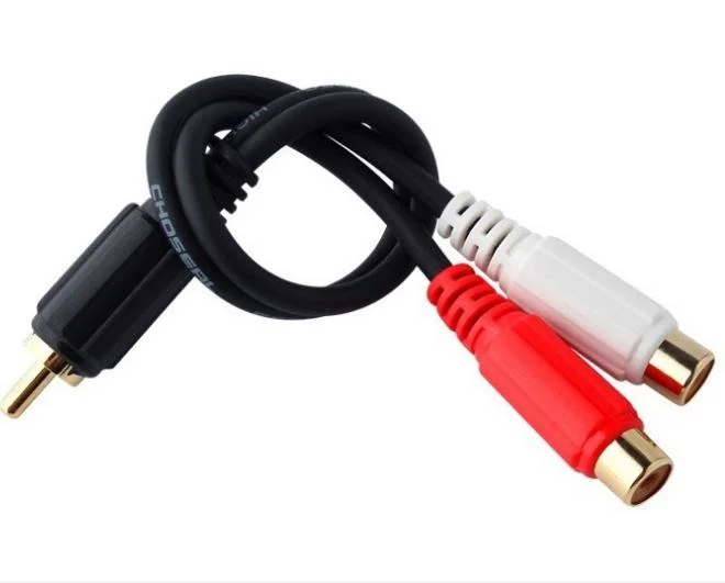 RCA Plugs to 2RCA Jacks, Plastic Molding Shell