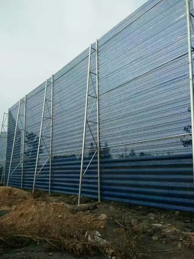 Powder Coated Perforated Metal Wind Dust Fence