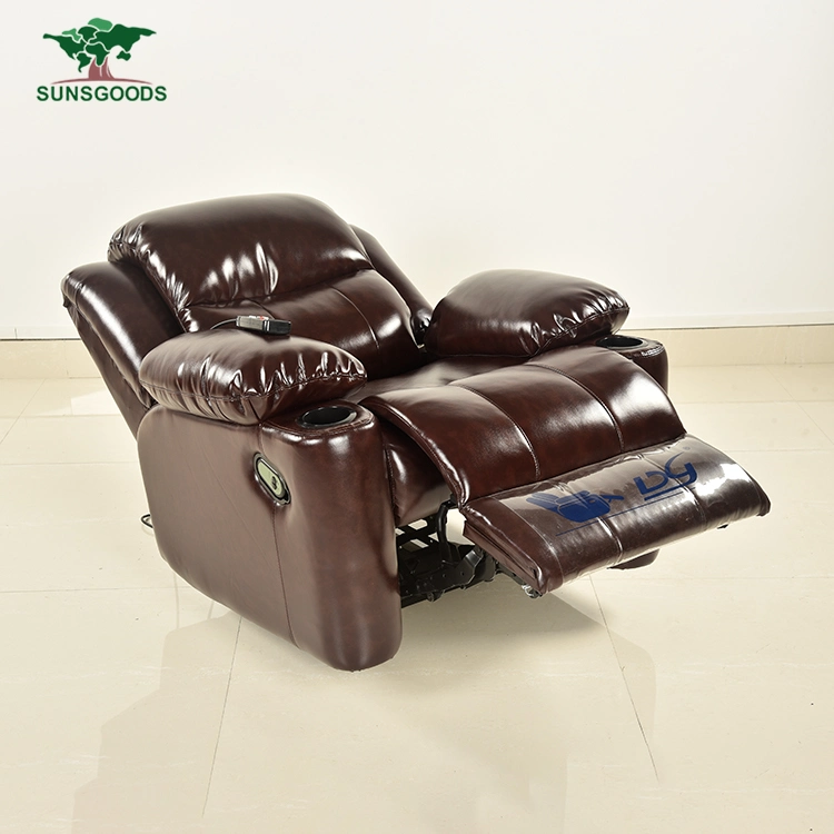 High quality/High cost performance  Wooden Frame Single Chair Couches Leisure Leather Sofa Living Room Furniture