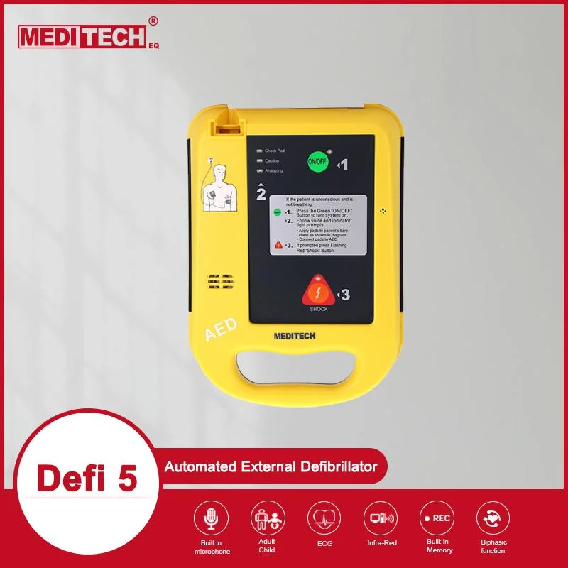 Defi5 Portable Cardiac Automated External Defibrillator Aed Machine