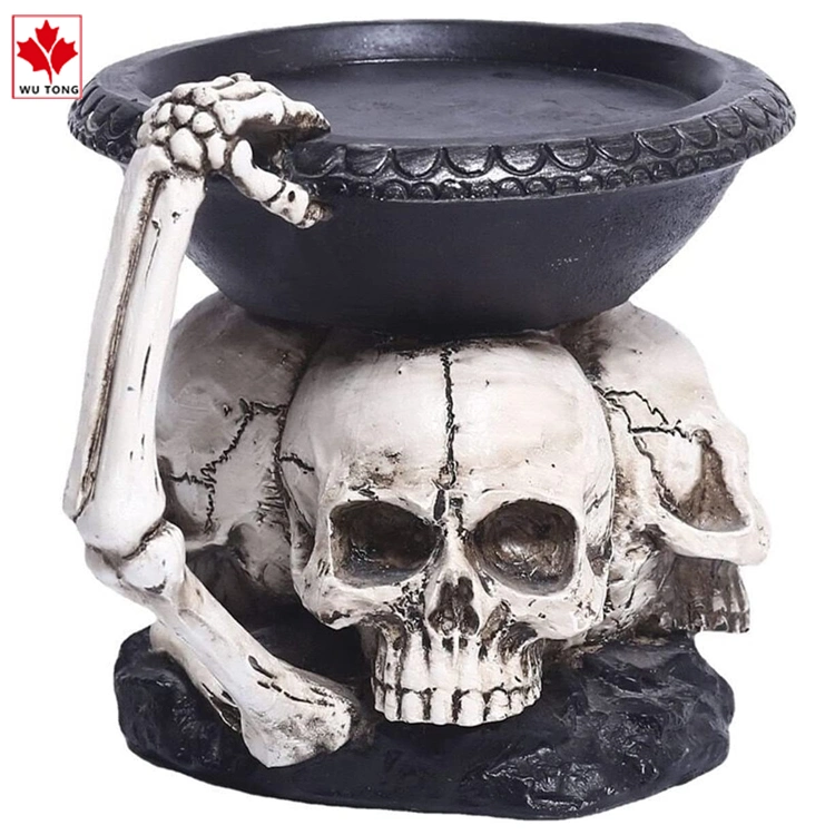 Skeleton Candlestick Holders Tealight Resin Candlestick Crafts for Party Halloween