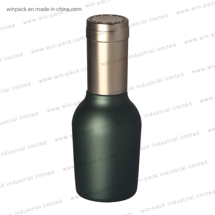 50ml 130ml Solid Green Color Glass Lotion Bottle 120ml with Shiny Gold Lotion Pump for Skincare