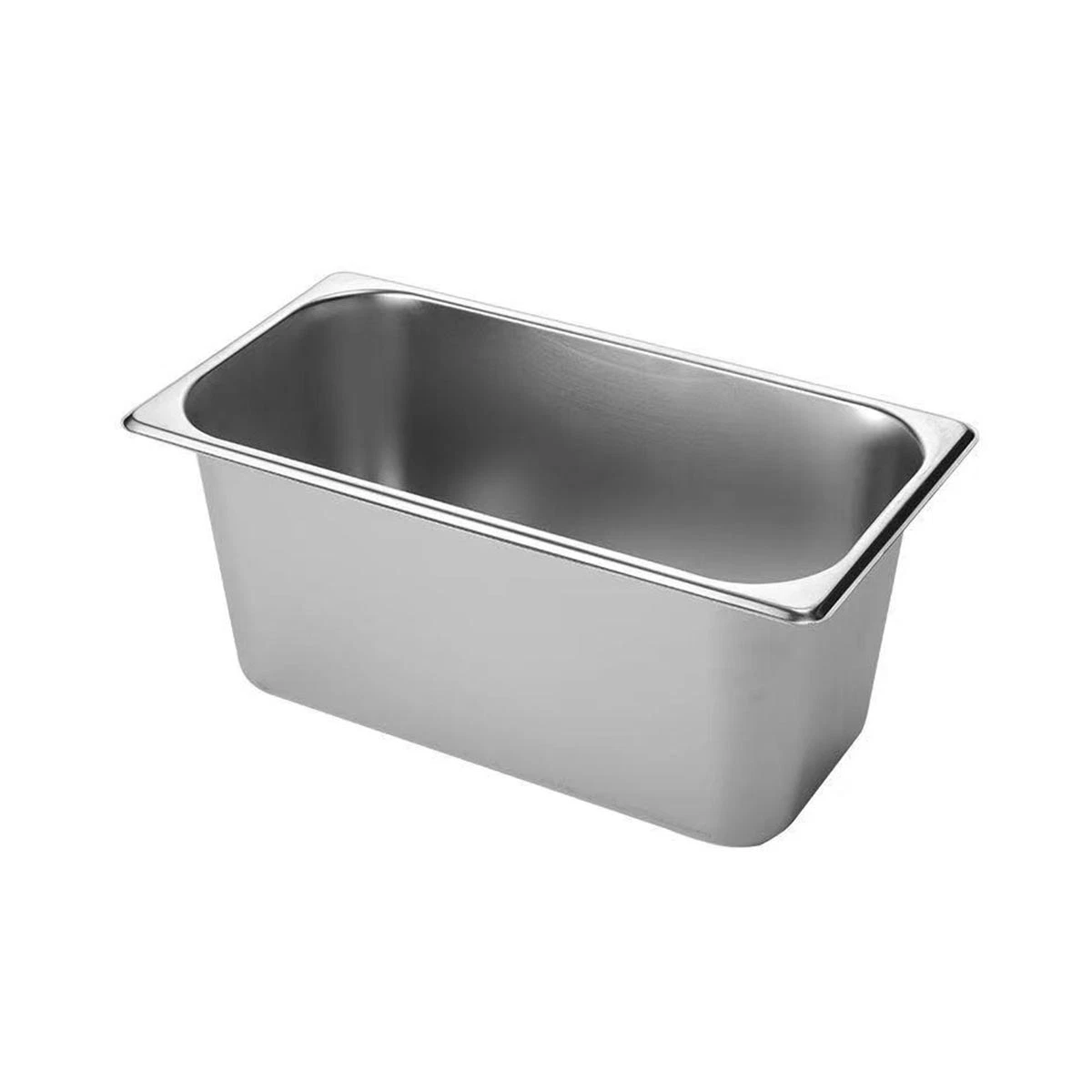 European Style Gastronorm Anti-Jamming Shape 1/3 150mm Stainless Steel Food Pan Container for Bakery Trolley