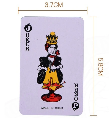Mini Größe Poker - maßgeschneiderte Spielkarte 3,7 * 5,8cm