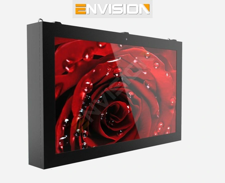 Ecrã 4K virado para a janela interior de sinalização digital de montagem na parede LCD publicidade Digital Display para Restaurante Café Shop