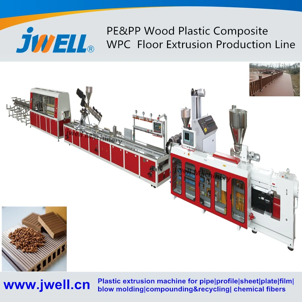 Plastic Eco Friendly Fire Resistant WPC/ PP /PE Wood Decking Making Machine