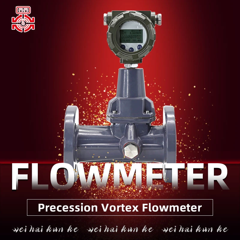 Klux-25 RS-485 Vortex Precession Flow Meter for Compressed Air, Natural Gas, Nitrogen