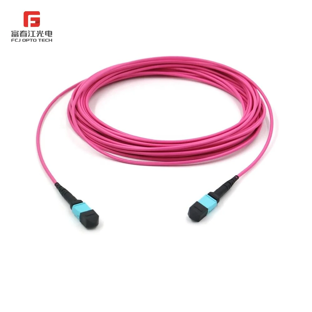 FCJ MPO (hembra) -LC 24 cable de fibra óptica OM3 con 5 metros