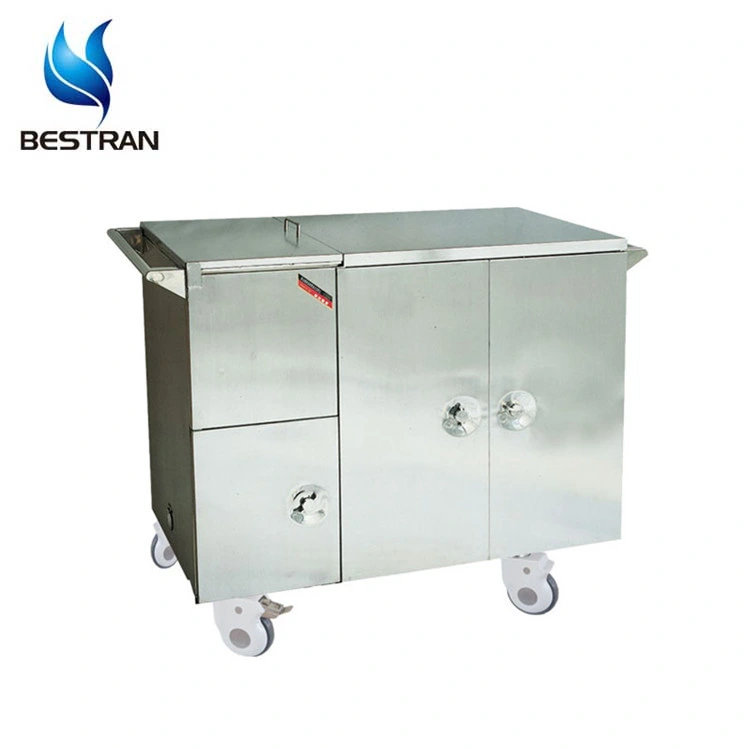 Hospital Stainless Steel Electric Heating Delivery Food Warmer Trolley