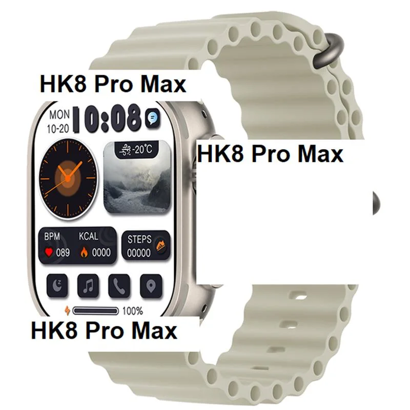 Reloj inteligente de 49mm pulgadas 2,12 NFC personalizado inteligente inteligente Ultra AMOLED HK8 PRO Max