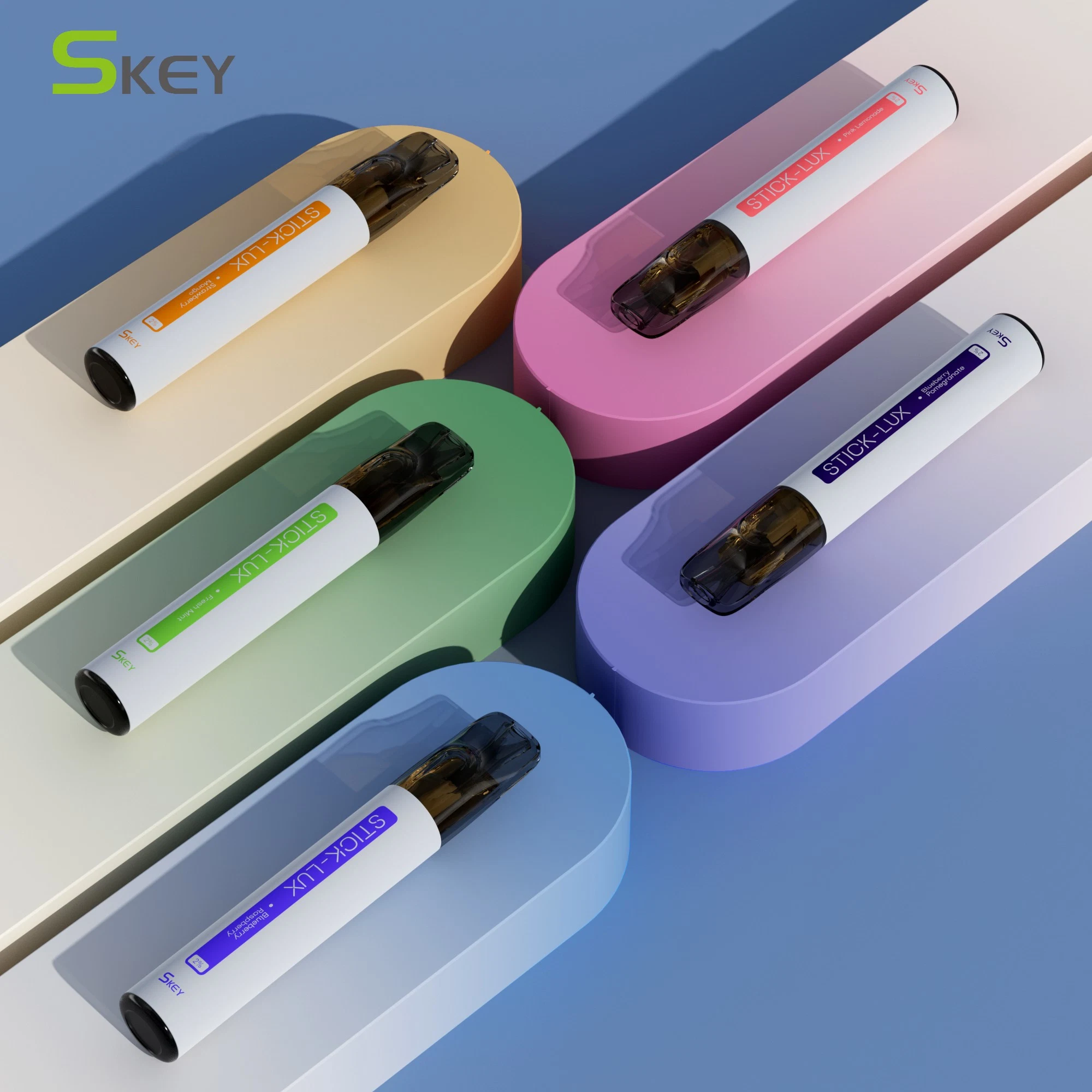 No Leakage No Burnt High quality/High cost performance  More Puffs Mesh Coil Visible Eliquid Tank Tpd Disposable/Chargeable Vape Skey Stick Lux 700 Vaporizer Electronic Cigarette Vape Pen Hookah