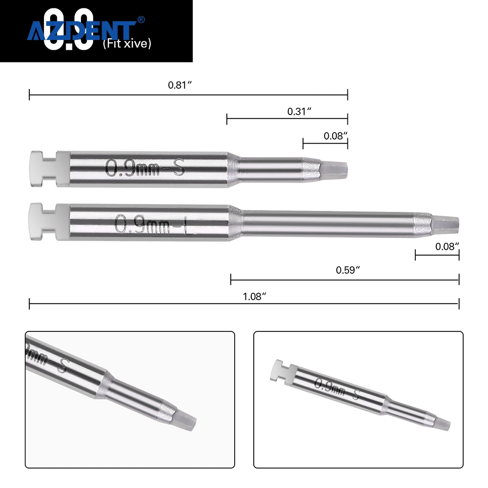 En acier inoxydable de qualité supérieure laboratoire dentaire Implant angle la vis de pilotes pour Contra