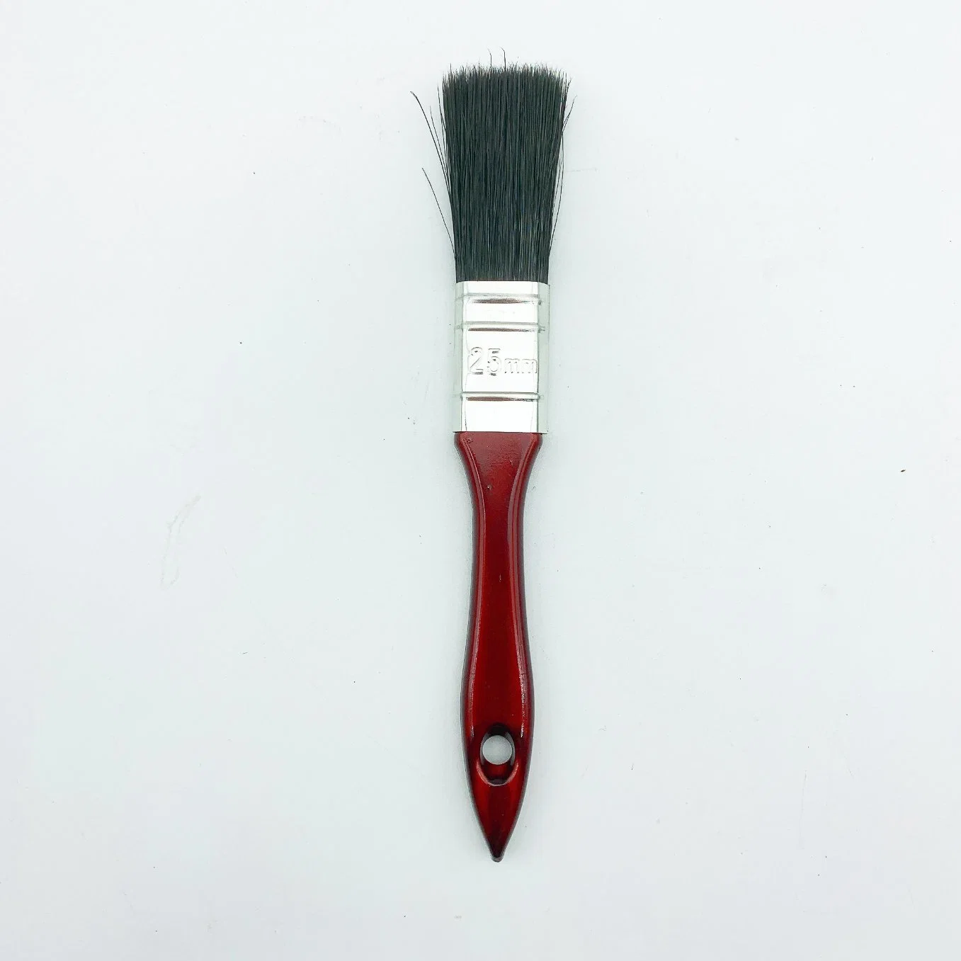 Sharp Tip Dark Red PP Plastic Handle Paint Brush with Black Bristle Chip Brush