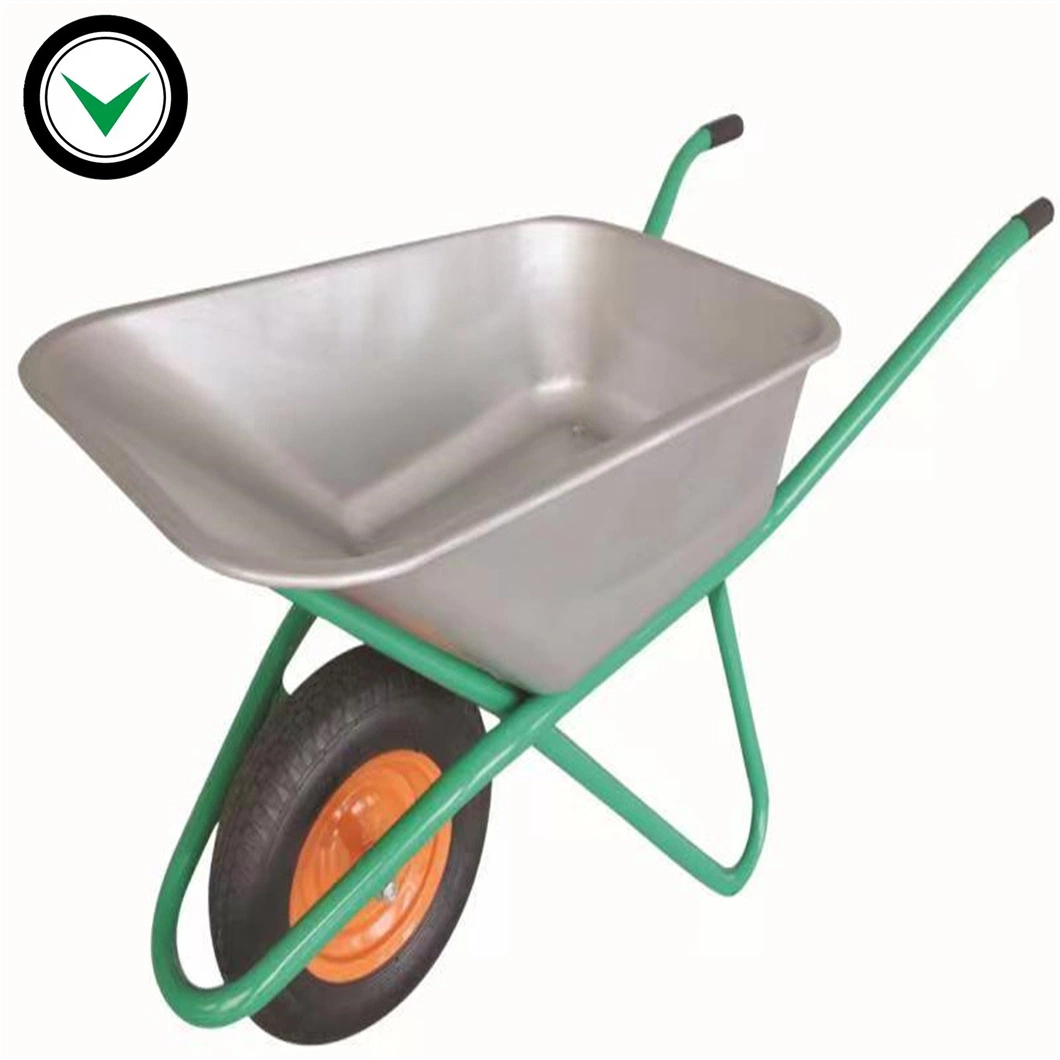 Strong Construction Garden Tool Cart Hand Trolley Wheel Barrowagriculture Industrial Hand Double Wheelbarrow