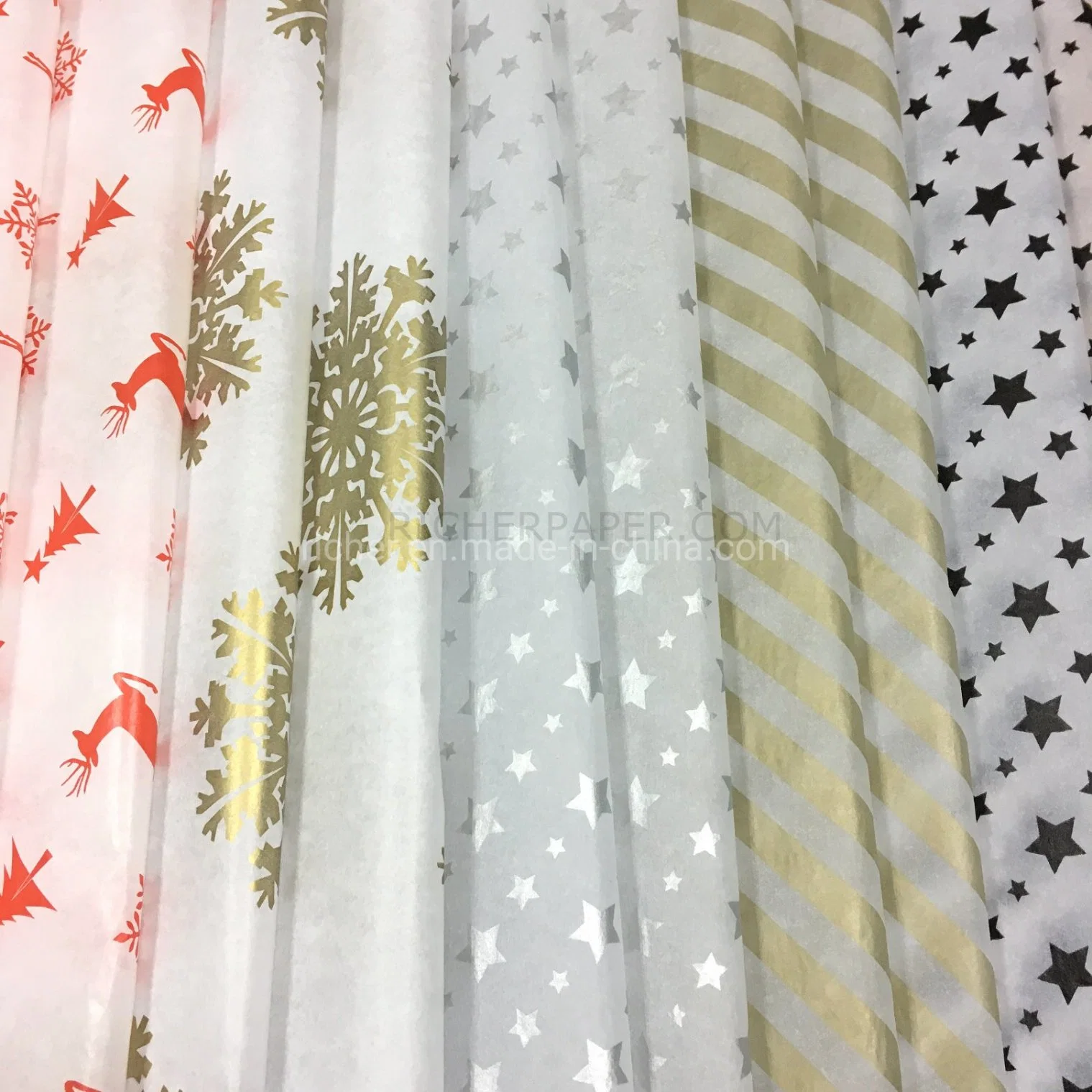 Custom Pattern Holiday Wedding Gift Wrap Craft Packaging Tissue Paper